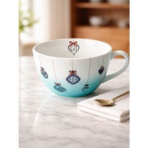 EUC - Brighton Coffee/Tea/Hot Chocolate Large Mug - White with Brighton Design